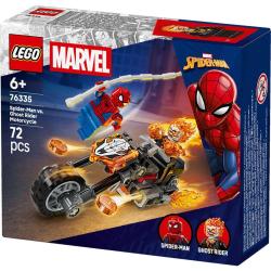Lego MARVEL Spiderman vs. Ghost Rider na motorce 76335 (stavebnice)