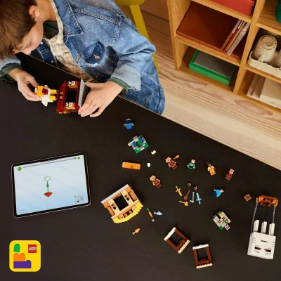 Lego MINECRAFT Balón ďas a útok na vesnici 21273 (stavebnice)
