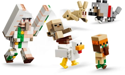 Lego MINECRAFT Kuřecí žokej a útok v poušti 21592 (stavebnice)