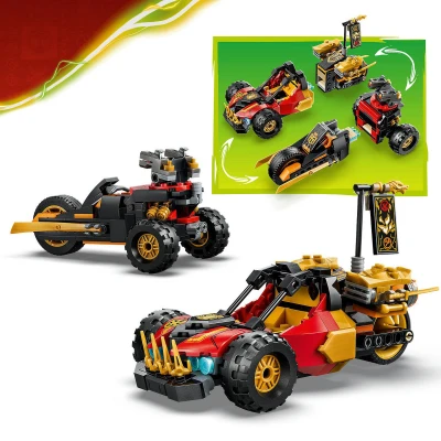 Lego NINJAGO Kombinovatelná vozidla Kaie a Colea 71864 (stavebnice)