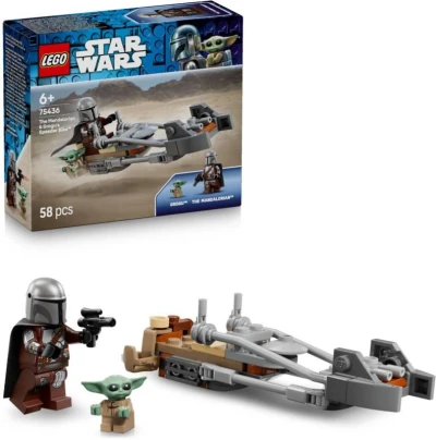 Lego STAR WARS Mandalorian a Grogu a spídrová motorka 75436 (stavebnice) Lego STAR WARS Mandalorian a Grogu a spídrová motorka 75436 (stavebnice)