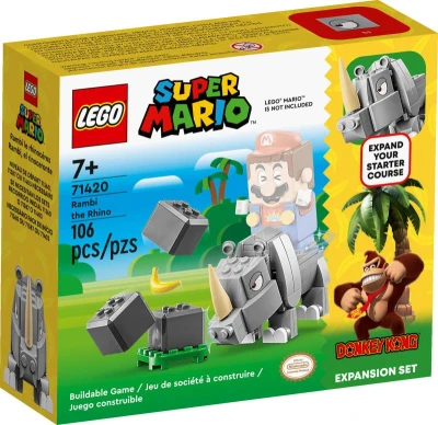 Lego SUPER MARIO Nosorožec Rambi (rozšíření) 71420 (stavebnice) Lego SUPER MARIO Nosorožec Rambi (rozšíření) 71420 (stavebnice)