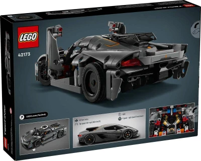 Lego TECHNIC Šedé hyperauto Koenigsegg Jesko Absolut 42173 (stavebnice)