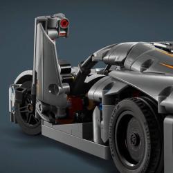 Lego TECHNIC Šedé hyperauto Koenigsegg Jesko Absolut 42173 (stavebnice)