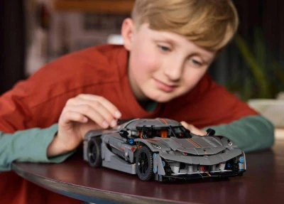 Lego TECHNIC Šedé hyperauto Koenigsegg Jesko Absolut 42173 (stavebnice)