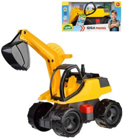 Lena Auto Bagr Giga Trucks žluto-černý plast 80cm na písek v krabici