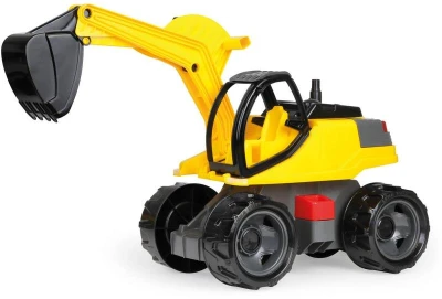 Lena Auto Bagr Giga Trucks žluto-černý plast 80cm na písek v krabici