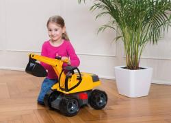 Lena Auto Bagr Giga Trucks žluto-černý plast 80cm na písek v krabici