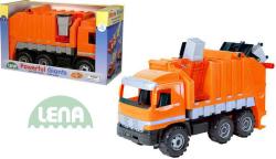 Lena Auto Mercedes popelář 75cm 2026 set kuka vůz s popelnicí plastový