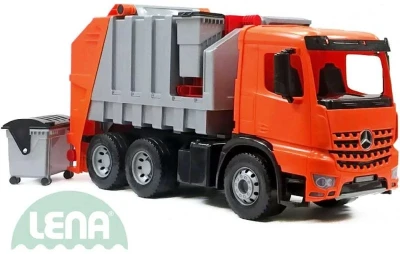 Lena Auto popelářské Mercedes Arocs 72cm 3 osy set se 2 kontejnery plast Lena Auto popelářské Mercedes Arocs 72cm 3 osy set se 2 kontejnery plast
