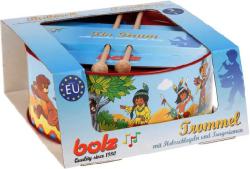 Lena BOLZ Bubínek dětský potisk indiáni kov 20cm set se 2 paličkami