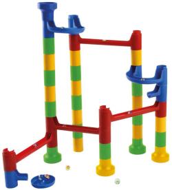 Lena Dráha kuličková set 34 dílků + 10 kuliček plast v krabici