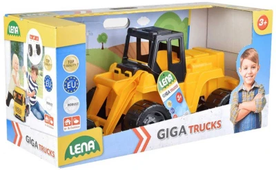 Lena Giga Trucks auto nakladač 62cm žluto-černý bagr na písek plast