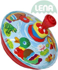Lena Hra dětská káča vlk s kačenkami 13cm kov Lena Hra dětská káča vlk s kačenkami 13cm kov