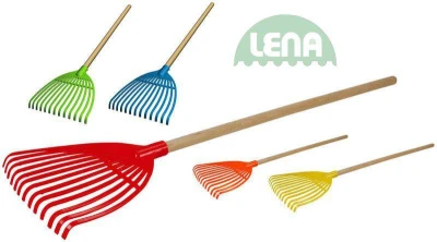 Lena Hrábě dětské na listí s dřevěnou rukojetí Lena Hrábě dětské na listí s dřevěnou rukojetí