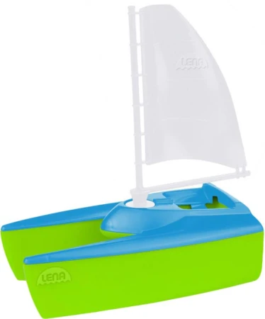 Lena Loď Boaties baby katamarán plachetnice do vody do vany plast 04715