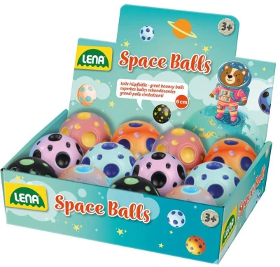 Lena Míček vesmírný skákací 6cm balónek hopík 6 barev