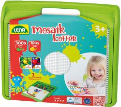 Lena Mozaika klobouček hladký barevný 1cm + 1,5cm set 400ks v kufříku