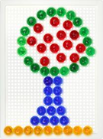 Lena Mozaika klobouček krystal transparentní 1,5cm set 80ks s podložkou