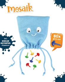 Lena Mozaika klobouček krystal transparentní 1,5cm set 80ks s podložkou