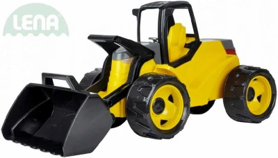 Lena Nakladač funkční Giga Trucks žluto-černé odrážedlo 75cm na písek v krabici Lena Nakladač funkční Giga Trucks žluto-černé odrážedlo 75cm na písek v krabici