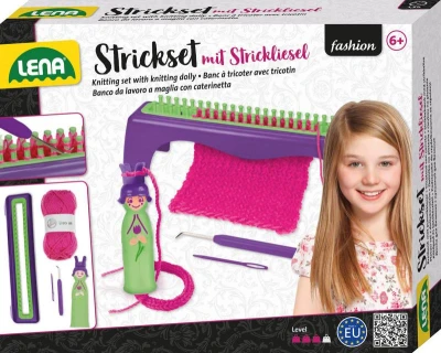 Lena Pletací stav kreativní dětský set s vlnou a nástroji 42679 Lena Pletací stav kreativní dětský set s vlnou a nástroji 42679