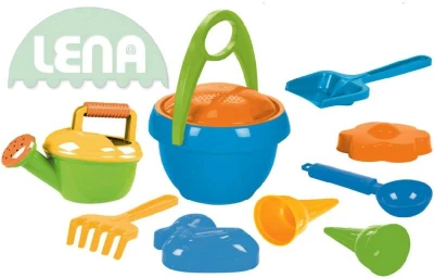 Lena Sada na piesok pre chlapcov plast 10ks v sietke Lena Sada na piesok pre chlapcov plast 10ks v sietke