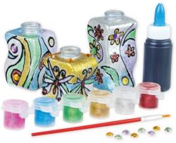 Lena Třpytivé vázy kreativní set s barvičkami malování na sklo