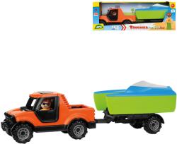 Lena Truckies auto pickup funkční set s loďkou a přívěsem v krabici 01633 Lena Truckies auto pickup funkční set s loďkou a přívěsem v krabici 01633