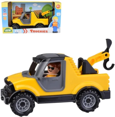 Lena Truckies baby auto odtahový vůz set s aktivním panáčkem 01634 Lena Truckies baby auto odtahový vůz set s aktivním panáčkem 01634
