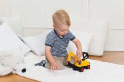 Lena Truckies bagr 25cm set baby autíčko + panáček 01621 plast