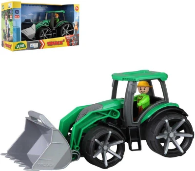 Lena TRUXX 2 auto traktor s lyžicou funkčný set s figúrkou plast v krabici Lena TRUXX 2 auto traktor s lyžicou funkčný set s figúrkou plast v krabici