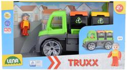 Lena Truxx auto svoz tříděného odpadu set se 2 kontejnery a figurkou 4453