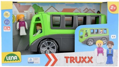 Lena Truxx baby herní set autobus 26cm + 2 figurky plast