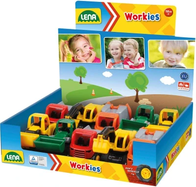 Lena Workies baby auto pracovní volný chod 5 druhů plast