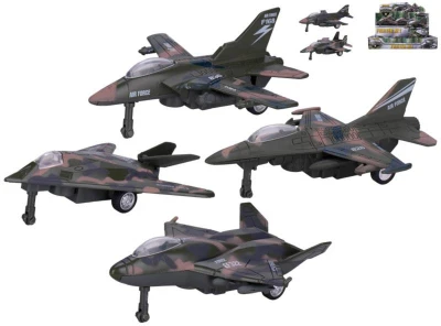 Letadlo army vojenské kovový stíhací letoun zpětný chod 6 druhů Letadlo army vojenské kovový stíhací letoun zpětný chod 6 druhů