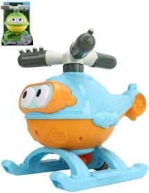 Letadlo stříkací zahradní fontána hydroplán stříká vodu 2 barvy