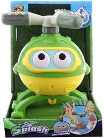 Letadlo stříkací zahradní fontána hydroplán stříká vodu 2 barvy