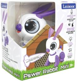 LEXIBOOK Mini robot králík interaktivní chodící na baterie Světlo Zvuk