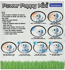 LEXIBOOK Mini robot pes interaktívny chodiaci na batérie Svetlo Zvuk