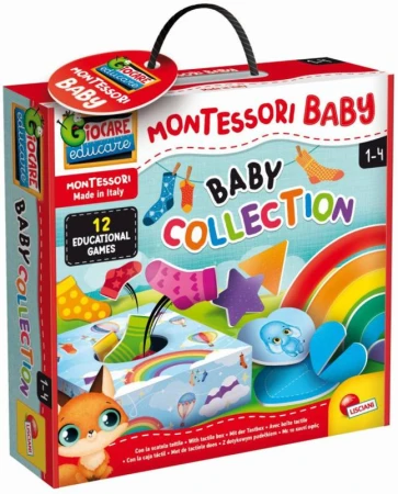 LISCIANI Hra Montessori baby kolekce 12 her pro nejmenší děti LISCIANI Hra Montessori baby kolekce 12 her pro nejmenší děti