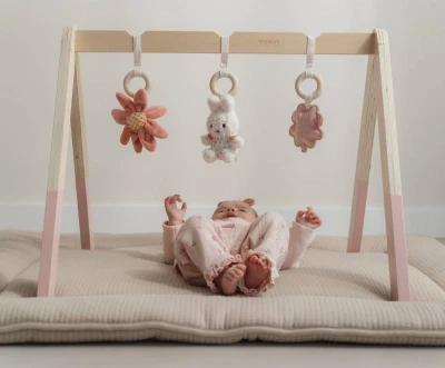 Little Dutch DŘEVO Baby hrazdička Miffy Lucky Bottom pro miminko