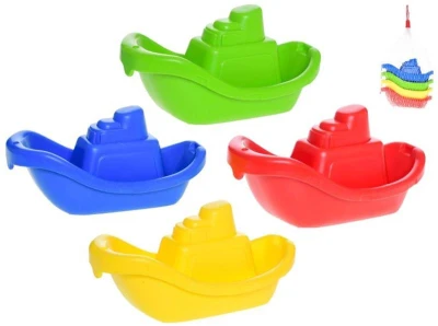 Lodička baby parník do vany set 4ks na koupání do vody Lodička baby parník do vany set 4ks na koupání do vody