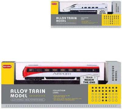 Lokomotiva 15cm vlak kovový model na podstavci 2 druhy v krabici Lokomotiva 15cm vlak kovový model na podstavci 2 druhy v krabici