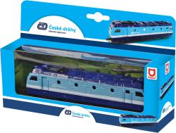 Lokomotiva elektrická České dráhy kovový vláček mašinka zpětný chod v krabici