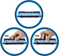 Lokomotiva elektrická České dráhy kovový vláček mašinka zpětný chod v krabici