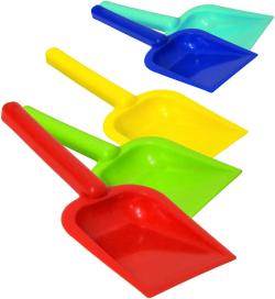 Lopatka na písek 19cm malá široká 5 barev plast