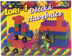 Lori 004 Stavebnice polytechnická 100 dílků plast v krabici 4