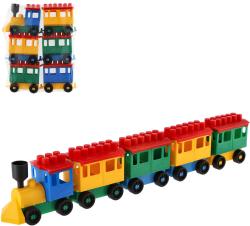Lori 008 Vláček plastový maxi 8 set lokomotiva + 5 vagonků