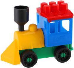 Lori 008 Vláček plastový maxi 8 set lokomotiva + 5 vagonků